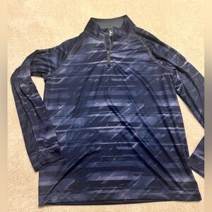 Under Armour Men's Patterned Navy Quarter Zip Pullover